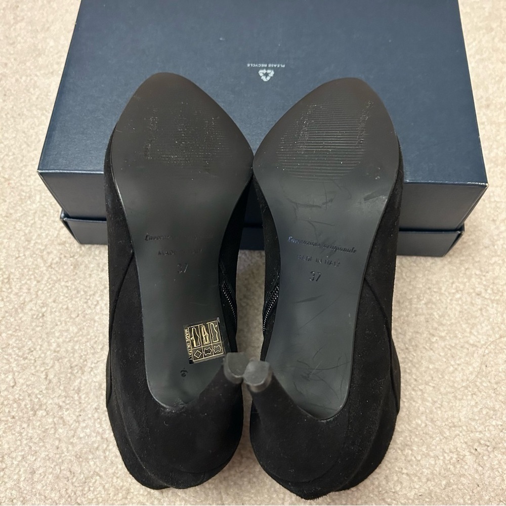 CORDANI NERO Made In Italy Suede Nadia Dress Heels in Black Size 37 - Picture 6 of 9